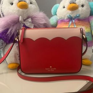 Kate spade crossbody bag red, hot chili